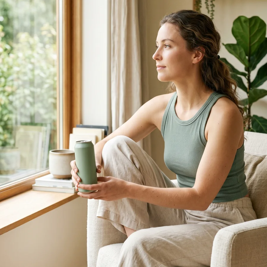 Mujer disfrutando VYTA junto a la ventana